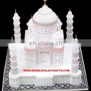 White Marble Taj Mahal Model Taj Mahal Replica, Home Decorative Marble Taj Mahal Replica Gift Product