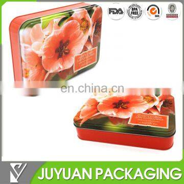 GIFT post cards holding colored high quality metal tinplate box