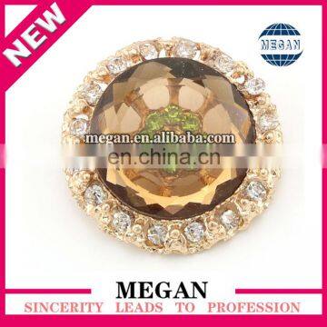 2015 fashion designs round crystal buttons for wedding