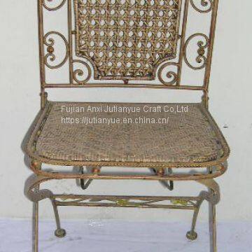 Metal Outdoor Folding Chair Coffer Table Round Chair photo-4