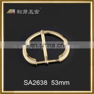 Song A Metal shining gold plating zinc alloy buckle leather half circle pin buckle