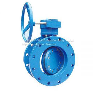 gearbox eccentric flange butterfly valve  фланцевый дроссельный клапан