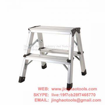 Aluminum double sided ladder 2 steps