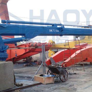 China marine crane Offshore Marine Ship Hydraulic Telescopic Boom Crane For Vessel