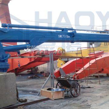 China Marine Crane Offshore Marine Ship Hydraulic Telescopic Boom Crane For Vessel
