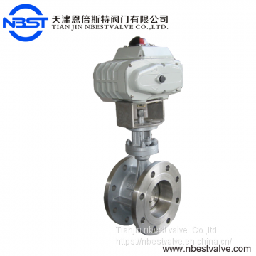 D941XP-10P SS304 Butterfly Valve Motorized flange  DN200