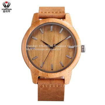 XINBOQIN Supplier Custom LOGO Men Focus Brand Fashion Quartz Men Wood Watch