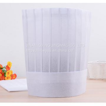 Disposible wholesale chaf cat for hotel use / Non woven round shape chaf hat made from plant fiber