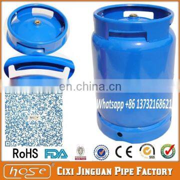 ORANGE BLUE COLOR PROPANE BUTANE GAS 10KG LPG GAS CYLINDER, EMPTY PORTABLE LPG GAS CYLINDER WITH BURNER FRAME FOR NIGERIA COOKER photo-2