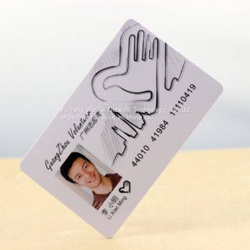 Good quality photo card/student ID card/pvc card/plastic card used for school or company and meeting workers