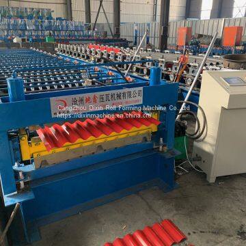 Colored Steel Corrugated Roll Forming Machine Trapezoidal Forming Machine photo-5