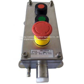 304 Stainless Steel Explosion-proof Button Box Blower Self-locking Master Controller photo-2