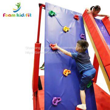 Kids Indoor Playground Equipment Climbing Fram With Sliding Toys photo-2