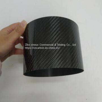 147.5mm 150mm 153mm 161mm big diameter 3K twill carbon fiber tubes cfrp can be customized from China factroy