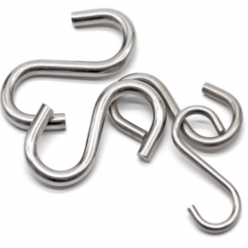 Stainless Steel Hanging s Shaped Hanger Hook For Coat Cloth Door Towel