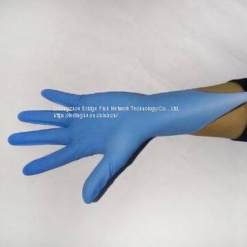 Wholesale Blue Powder Free Non-Medical Nitrile Gloves With High Quality Disposable NItrile Gloves photo-2