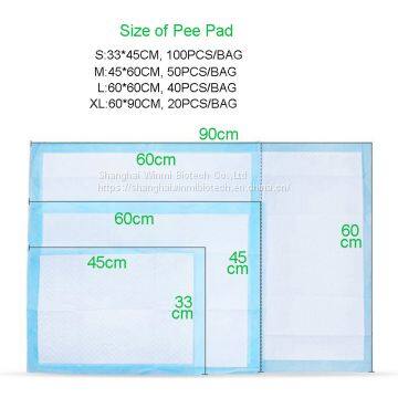 4 Sizes Blue Film Pet Dog Pee Mat Strong Absorption photo-4