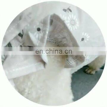 Manufacturer wholesale pink grey sun flower hand made dog bowknot dress