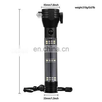 450 Lumen Outdoor Tools Light Emergency LED Flashlight Solar Power Torch Light for Outdoor photo-3