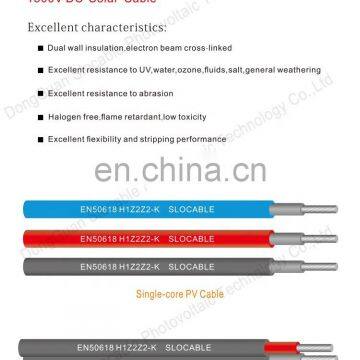 Slocable Double Insulated CN40 Solar Cable 10mm Flexible Solar Wire