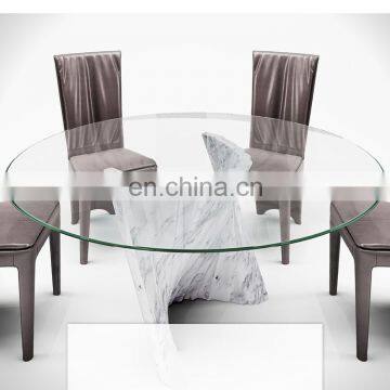 High Quality Tempered Glass Top Dining Table Glass Top photo-4