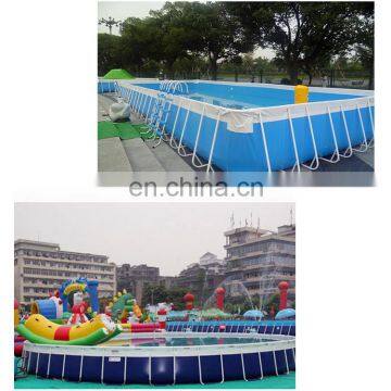 Factory Price Rust Resistant Free Standing Metal Frame Swimming Pool For Sale