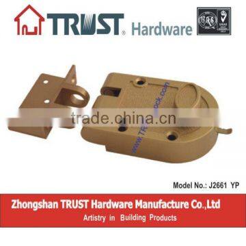 J2661YP:TRUST Brass cylinder Jimmy proof lock