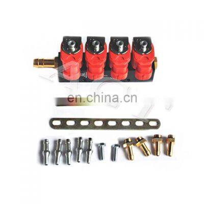 Car Auto parts gnv gas rail injector cng 4 cylinders