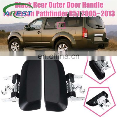 Black Rear Door Outer Handle left / right For Nissan Pathfinder R51 2005 2006 2007 2008 2009 2010 2011 2012 2013