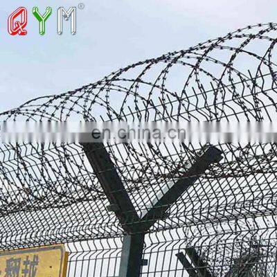 Galvanized Welded Wire Mesh Fence Razor Wire Airport Fence