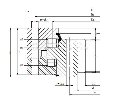 China Factory Custom Slewing Ring Internal Gear 133.40.1250 Three Row Roller Bearing for Boom Truck photo-2