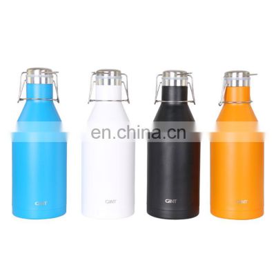 2L wholesale large sports portable stainless steel water bottle vacuum cup