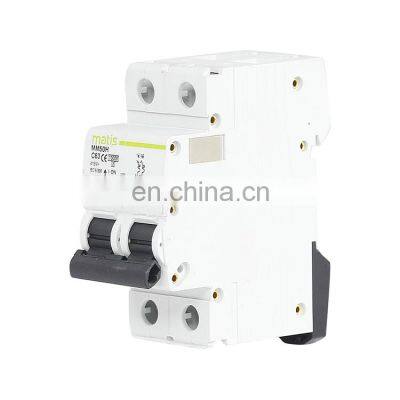 2021 factory wholesale good quality and cheap durable intelligent Matis MM50H-2P 1-63A 380V circuit breaker machine