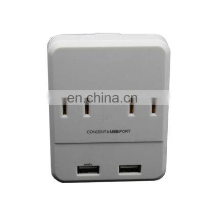 Ground Twin Charger Wall Charge Multi USB EU Smart Socket