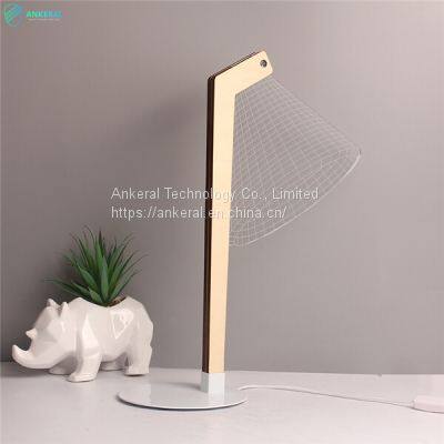 3D Vision LED Wooden Reading Lamp Good Quality Cheap Price for Teenagers on Sale photo-3