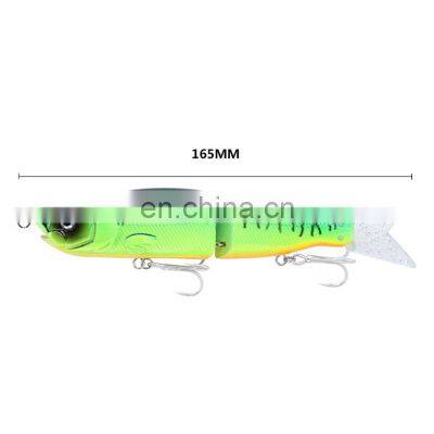 Amazon 17cm 56g Super Strong Japanese Sinking Sea Fishing Swimbait Wobbler Two Sections Jointed Lure With Soft Tail