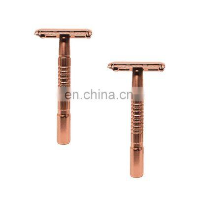 Wholesale Men's Shaving & Hair Removal Products Safety Razor With Chrome Gold Colors photo-3