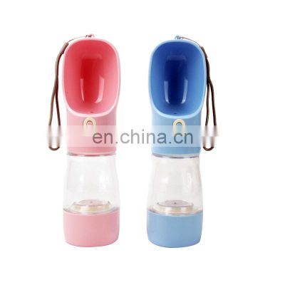 Wholesale Pet Travel Squeeze Dog Water Bottle with Cup