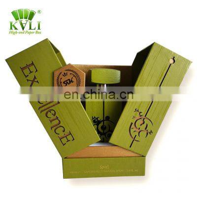 High-end custom design personalised fragrance cardboard paper wrapping perfume cosmetic gift box