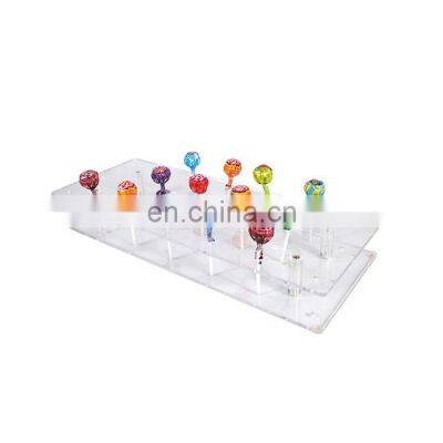 desktop Glass Acrylic Cake Pop Stand/Plexiglass Sales Perspex sweet Display stand