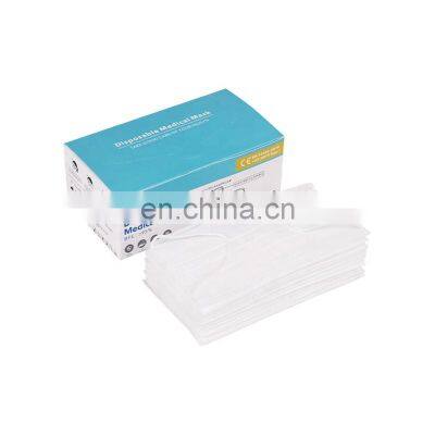 Professional Wholesale Non Woven Eco-friendly Disposable 3 ply Medical Face Masks