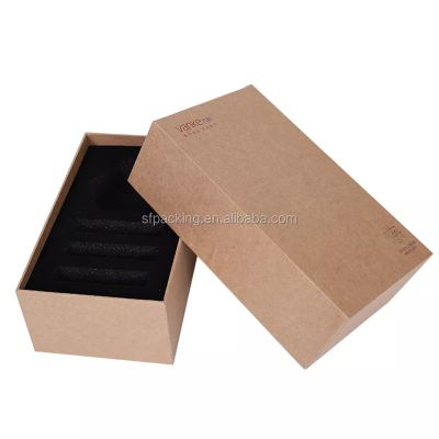 wholesale luxury kraft paper packaging custom logo box and bag