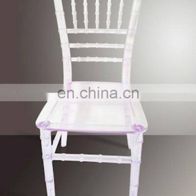 Environmental material plastic transparent chair chiavari for sale