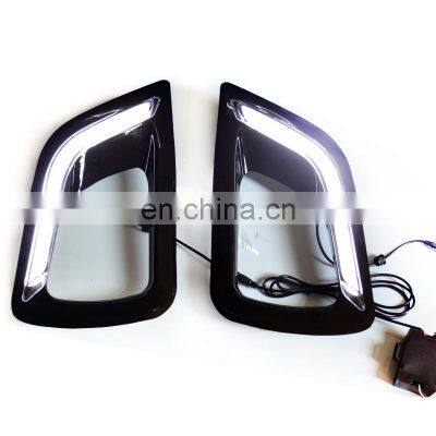 GELING 12V Black Gloss Cover Drl Led Daytime Running Light For NISSAN NAVARA NP300 2015 2016 2017 2018 photo-5