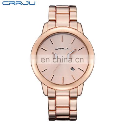 CRRJU 2210 Mens Quartz Watches Top Brand Luxury Clock Men Fashion Watch