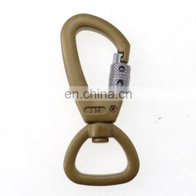 Wholesale 7075 Anodized Aluminum Swivel Carabiner Hooks With Auto Locking photo-5