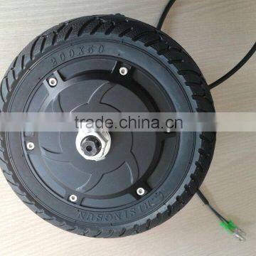 8 inch bilateral shaft brushless gearless dc hub motor customized