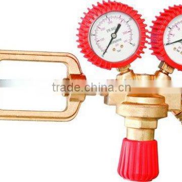 ACETYLENE PRESSURE REGULATOR with two gauges