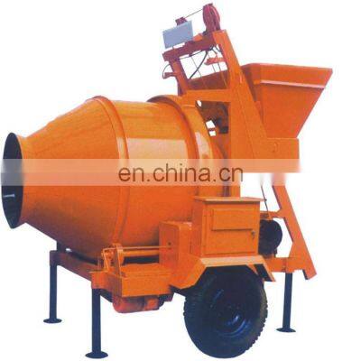 loading drum type hopper feeding portable concrete mixer