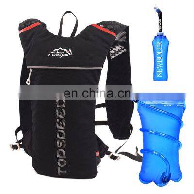 Running Backpack Marathon Running Bike Rucksack bag 500ml Soft Flask Bottle Water Bag  Cycling Camping Hiking Climbing Pouch